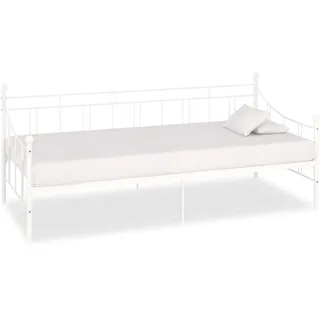 vidaXL Tagesbett-Rahmen 90 x 200 cm weiß