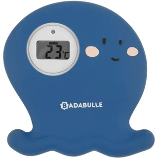 Badabulle Badethermometer Krake, digitale Messung der Wasser- & Raumtemperatur
