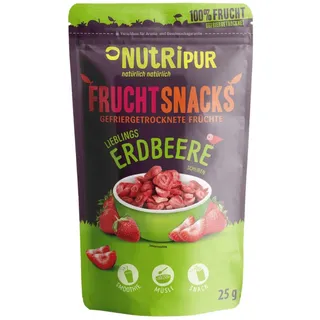 NutriPur gefriergetrocknete Früchte, Erdbeeren Früchte 25 g