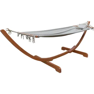 Garden Pleasure Hängematte Madeira 300 x 100 cm Beige/Braun