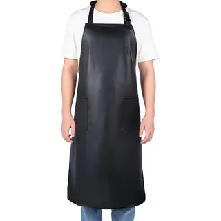 homsolver schürze wasserdicht, fleischerschürze, strapazierfähig, Ultraleicht, Schwarz – arbeitsschürze herren hitzebeständig