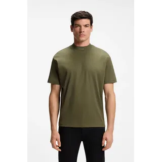 Stehkragenshirt BOSS GREEN "Porsche Spirit 70 Capsule Collection", Herren, Gr. XXL, open grün347, Jersey, Obermaterial: 100% Baumwolle, unifarben, relaxed fit normal, hoch geschlossener Ausschnitt, abgesteppte Kante, Shirts Stehkragenshirt, Premium Herrenmode Limited
