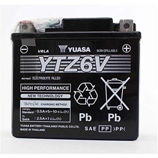 YUASA Batterie Yuasa YTZ6-V vorgeladen