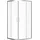 Viertelkreis-Duschkabine 80 Transparent Glas
