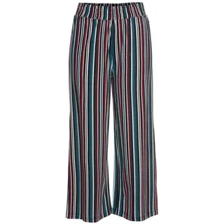 S.Oliver Damen Pyjamahose petrol-weinrot-gestreift Gr.32/34