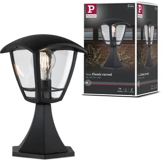 Paulmann Sockelleuchte Kunststoff 30,7 cm E27 IP44 schwarz