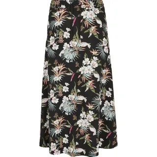 URBAN CLASSICS Kurzer Rock Floral Schwarz L