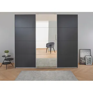 Rauch »Kleiderschrank Schrank Garderobe BESTSELLER KOLUNA mit Spiegel« Breiten 203/271/315/360 cm Höhen 210/229 cm, inkl. 2 Innenschubladen sowie extra Einlegeböden MADE IN GERMANY, grau