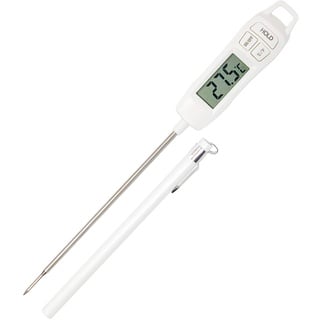 Joejis Bratenthermometer Fleischthermometer Lebensmittelthermometer - Großes Digitales LCD-Display - Ideal Küche Thermometer zur Genauen Temperaturmessung von Getränken BBQ Fleisch Hähnchen und mehr