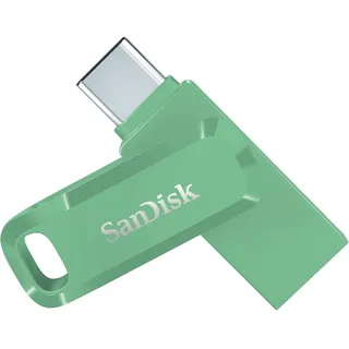 SanDisk Ultra Dual Drive Go USB Type-C Flash-Laufwerk mit beidseitig einsteckbaren USB Typ-C- und Typ-A-Steckverbindern für Smartphones, Tablets, Macs und PCs - Grün