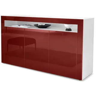 Vladon Sideboard Bordeaux, Holzwerkstoff, 155x92x40 cm, Wohnzimmer, Kommoden, Sideboards,