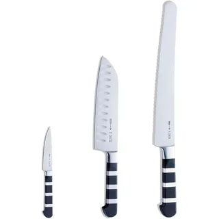 F.Dick F. DICK 1905 Set (3-Teiliges Messerset, bestehend aus Santoku/Officemesser/Universalmesser, Küchenmesser) 81974200, Silber