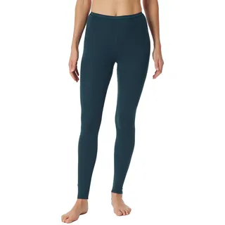 Schiesser Damen Leggings Lange Unterhose - Luxury Baumwolle Unterwäsche, Dunkelblau_181780, 36 EU