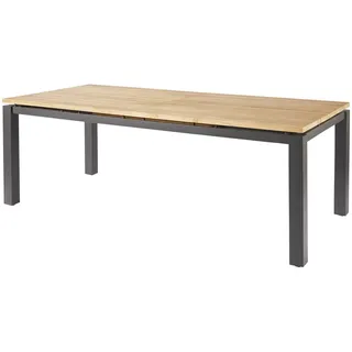 Diamond Garden Porto Ausziehtisch Edelstahl/Recycled Teak
