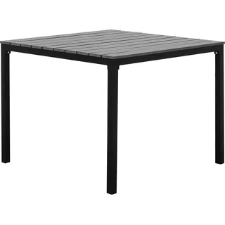 Beliani Gartentisch 95 x 95 x 74 cm Grau/Schwarz