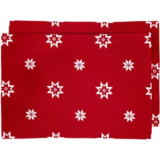 Ragged Rose Mattie (begriffsklärung) rot Weihnachts Tischsets, 4 Stück