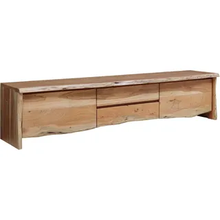 MASSIVMOEBEL24.DE TV-Board Akazie 220x45x50 natur lackiert PURE ACACIA #704 - Braun