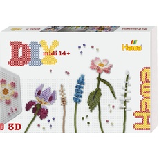 Bild 3621 - Geschenkpackung DIY midi Art Blumenstrauß mit 3D Effekt, mit ca. 6000 Bügelperlen und Zubehör