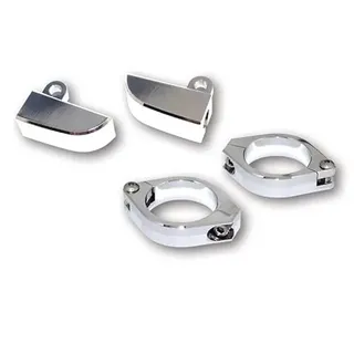 Highsider Blinkerhalter Set M8 für 35 - 37mm chrom