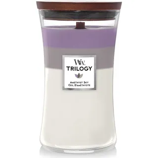 Woodwick Trilogy Duftkerze 609,5 g lila
