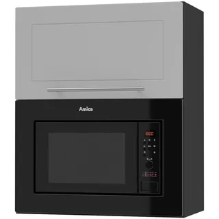 Feldmann-Wohnen Hängeschrank Mikrowellenumbauschrank 60 x 32,5 x 72 cm Schwarz