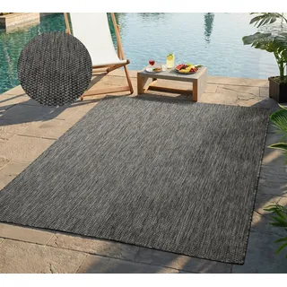 Bruno Banani Venezia Outdoor-Teppich 80 x 150 cm Grau