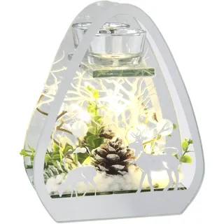 Flair Flower Teelichthalter Glas Transparent