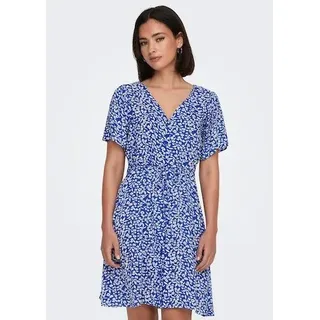 Only Minikleid Blumen Blau 34