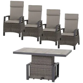 Siena Garden Corido Set 5-tlg. Grau