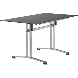 Sieger Gastro-Tisch Klapptisch 140 x 80 x 73 cm Graphit/Schiefer anthrazit