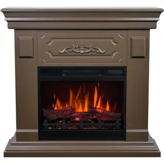 Aflamo Elektrokamin | Rivia mit Einsatz LED 60 Classic | Walnuss