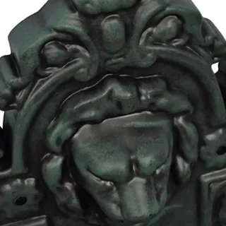 vidaXL Wandbrunnen Löwenkopf Design - Grün