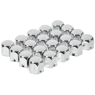 Eufab Radschraubenkappen 17 mm, verchromt, Metall