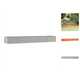 vidaXL Hochbeet Rostig 400 x 80 x 45 cm Cortenstahl