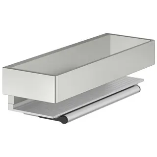 KEUCO EDITION 11 Duschablage mit Glasabzieher, abnehmbar, 11159060000, Farbe: Edelstahl-finish