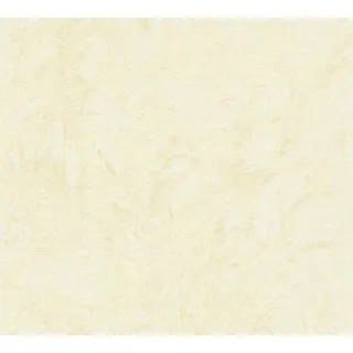 A.S. Création Smart Surfaces Florale Vliestapete mit Palmenblätter 10,05 m x 0,53 m - Beige, Gelb, Gold - Tapete mit Blättermotiv Made in Germany - 395602