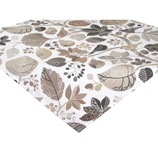 beties Zauberwald Mitteldecke ca. 80x80 cm Tischdecke hochwertig & angenehm 100% Baumwolle (Taupe)
