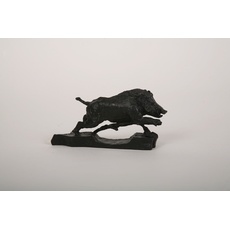 Lovergreen Bronzestatue Motiv Das springende Wildschwein von Marie Boisson