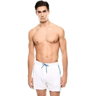 EA7 für Herren. 7m001688_af21073 Weiße Wassershorts Badeanzug 3XL Lässig, Sportlich, Strandbekleidung, Polyester, Elastan