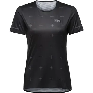 Gore Wear Damen Kurzarm-Laufshirt Contest Daily, 40, Schwarz