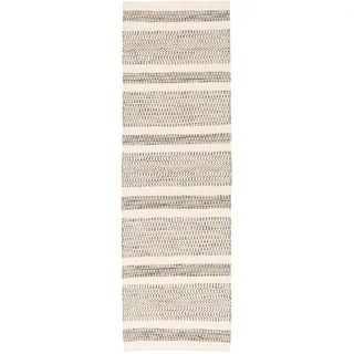 Pergamon Natur Teppich Läufer Wolle Rana Streifen (90 x 160 cm Teppiche , Böden, Teppiche, Teppichläufer