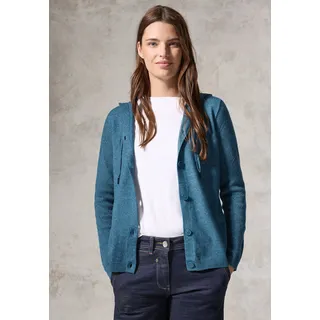 Cecil Cardigan mit Kapuze - blau