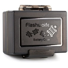 Flashwoife, Battery Case UNBC1, 1 x Schutzbox für Kameraakku bis max. 61 x 41 x 22 mm, 2 in 1 Box, Cards, verschiedenen Schaumstoffeinlagen