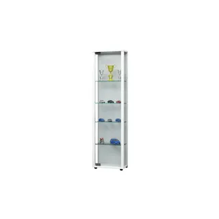 VCM Standvitrine Edana Mini 33 x 18 x 115 cm Weiß