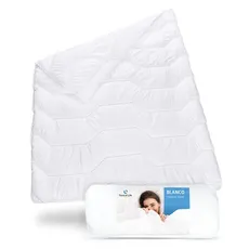 Bild Sommerdecke 135x220 Blanco | Luftige Schlaf-Decke mit Feuchtigkeitsmanagement & hoher Atmungsaktivität | Optimale Hygiene für Allergiker | Perfekte Bettdecke für warme Nächte & im Sommer 135 x 220 cm