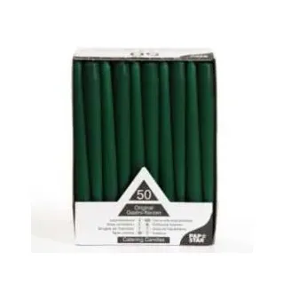 Papstar Leuchterkerzen Ø 2,2 cm 25 cm dunkelgrün 100 St.