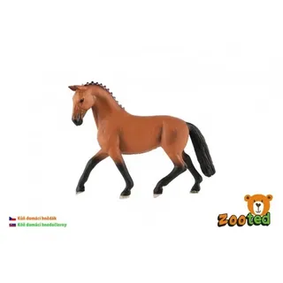 Pferd inländisch braun zooted Kunststoff 13cm in Tasche
