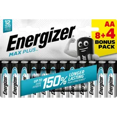 Energizer Max Plus Batterie AA x 8+4 – Energizer 423327