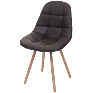 MCW Esszimmerstuhl Braun Textil 47x82x53 cm Esszimmer, Stühle,