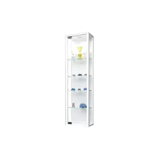 VCM Wandvitrine Stano Mini 33 x 18 x 115 cm Weiß